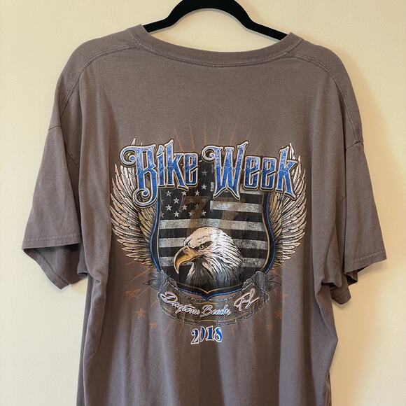 Bike Week 2018 XL casual short sleeve t-shirt FL eagle motorcycle casual travel - Picture 8 of 9